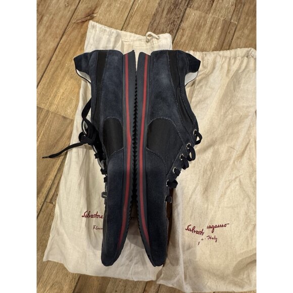 Ermenegildo Zegna Men Shoes Black/Navy Lace Up Sneaker Size 13 US Made in Italy main image 9